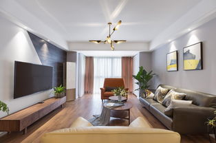 栖居现代简约 130平三居室实景装修案例赏析